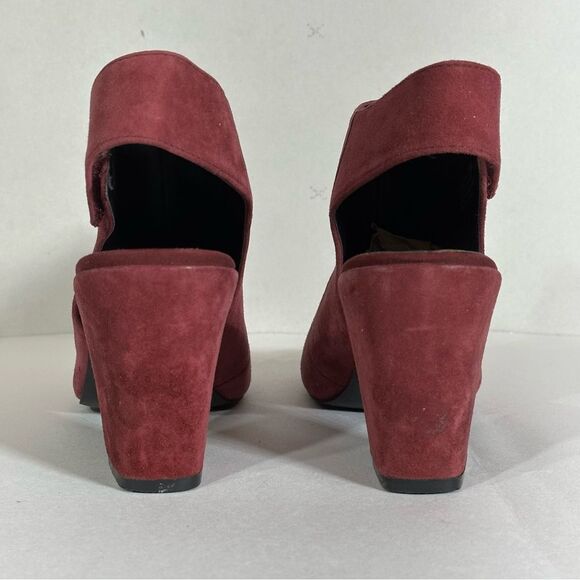 Adam Tucker burgundy suede heel Size 7.5 - Picture 4 of 9